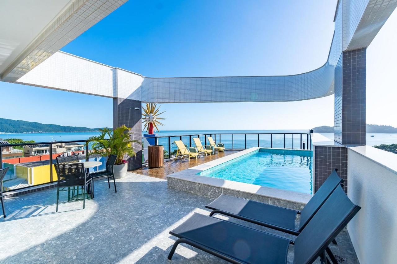 Confortavel Loft Em Condominio Com Piscina Bombinhas Exterior photo
